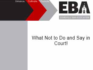EBA - What not to do